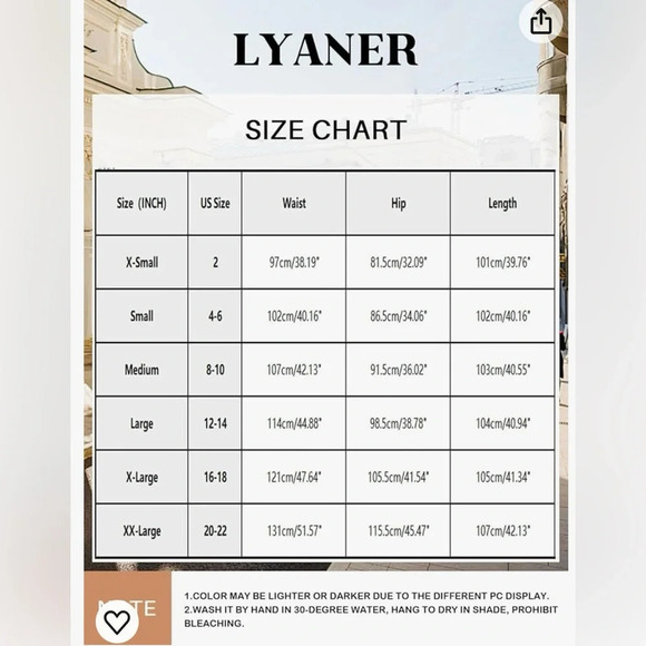 LYANER Casual High Waist Ruffle Flare Pants Wide Leg Solid Stretchy Bell Bottom - Picture 9 of 14